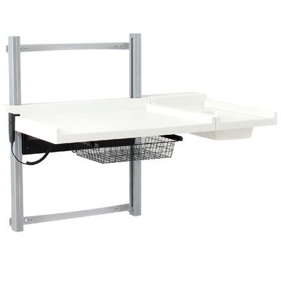 wall mounted folding changing table